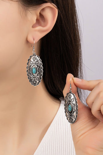 Boho Oval Drop Earrings