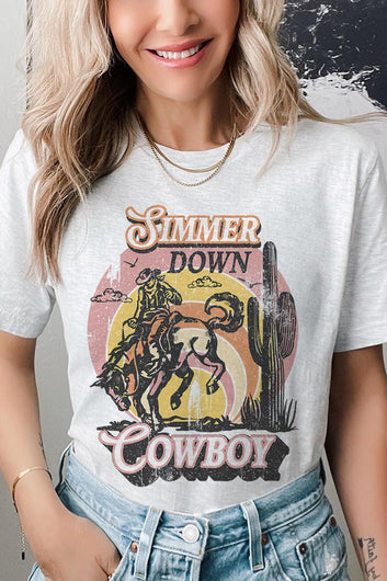 Simmer Down Cowboy Graphic Tee