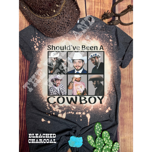 Should've Been A Cowboy Post Malone Bleached Tee