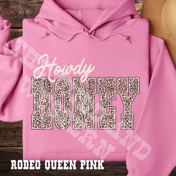 Howdy Honey Cheetah Pink Hoodie