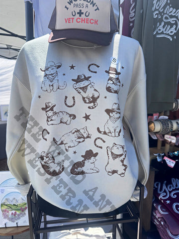 Cowboy Kitty Crewneck Sweatshirt