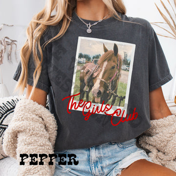 The Girls Club Custom Horse Comfort Colors Graphic Tee