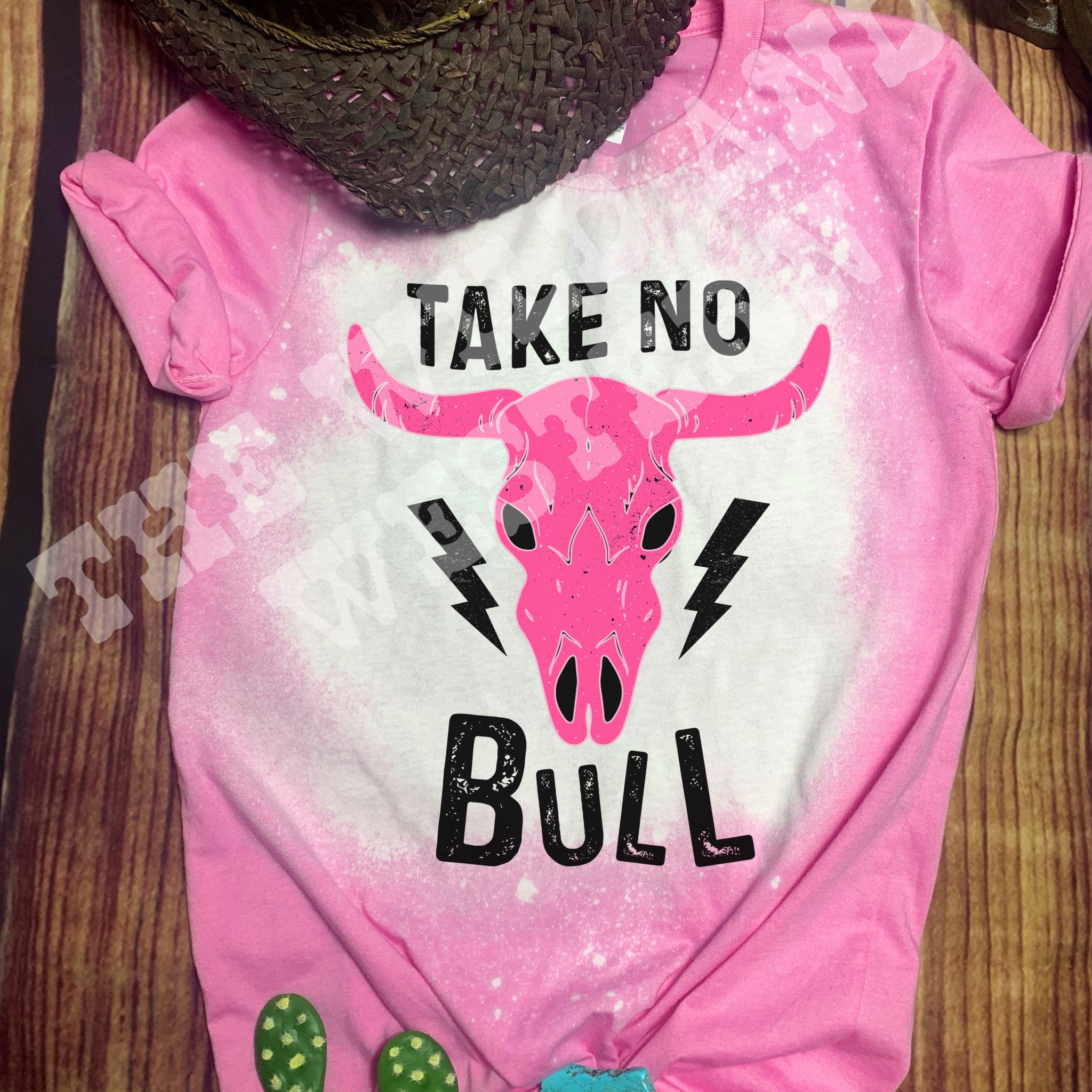 Take No Bull Bleached Tee