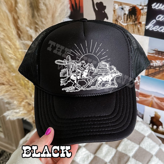 Ropin In The Desert Trucker Hat