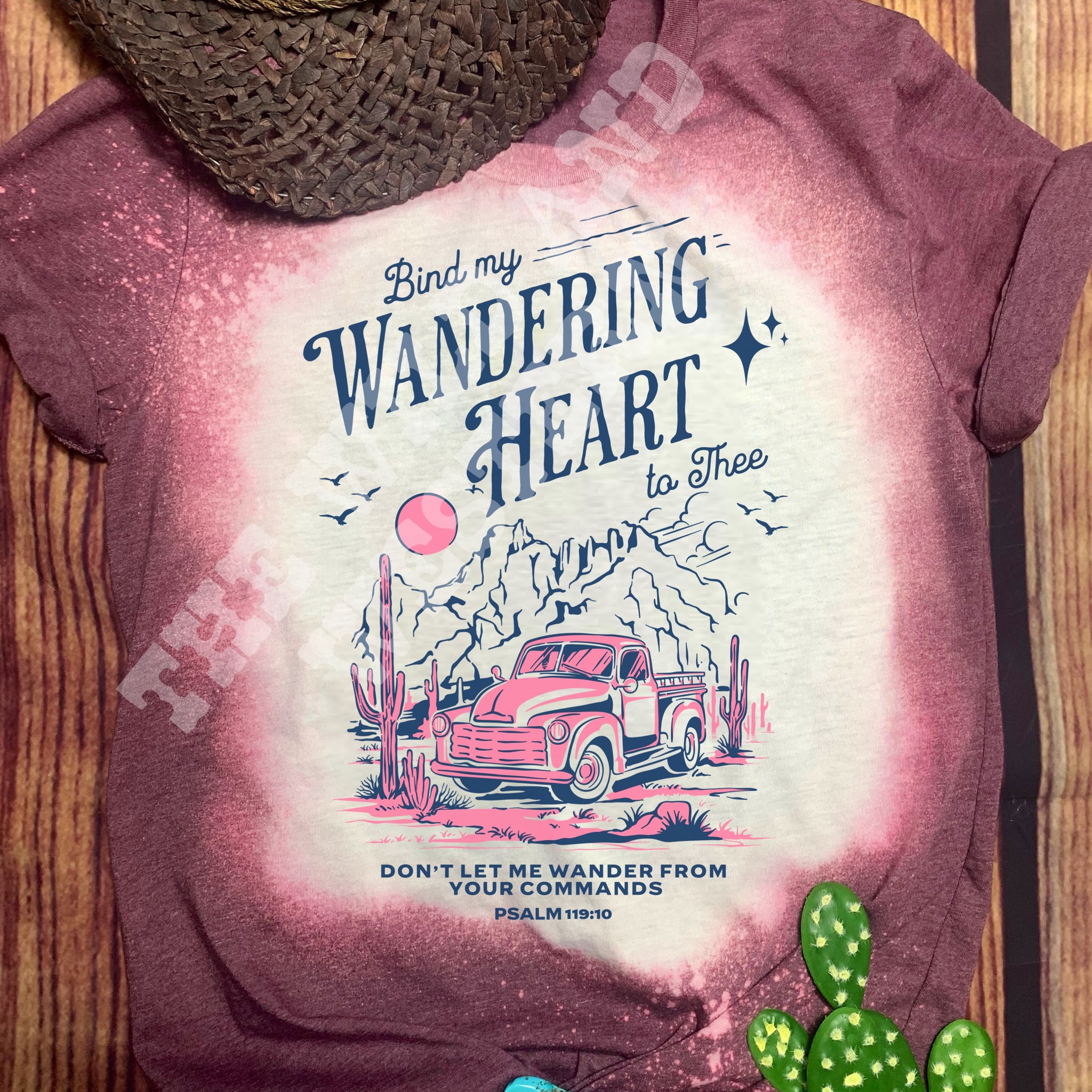 Bind My Wandering Heart To Thee Bleached Tee