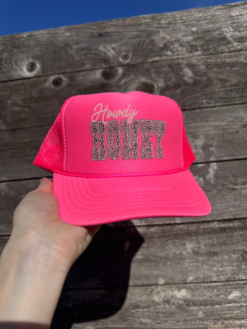 Howdy Honey Cheetah Trucker Hat